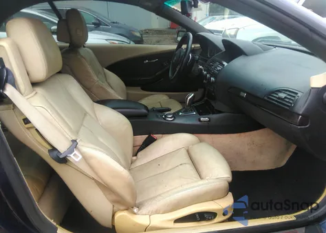 2008 BMW 650I из США, поврежденный, VIN WBAEB53578CX63760